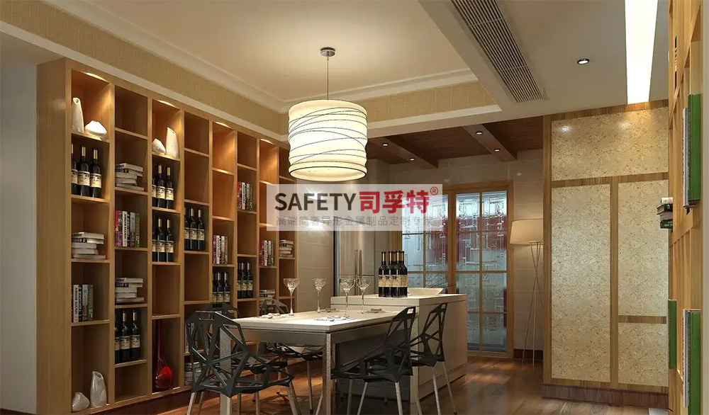 酒柜放到哪里合適？什么酒柜顯得高檔？【不銹鋼酒柜(圖4)