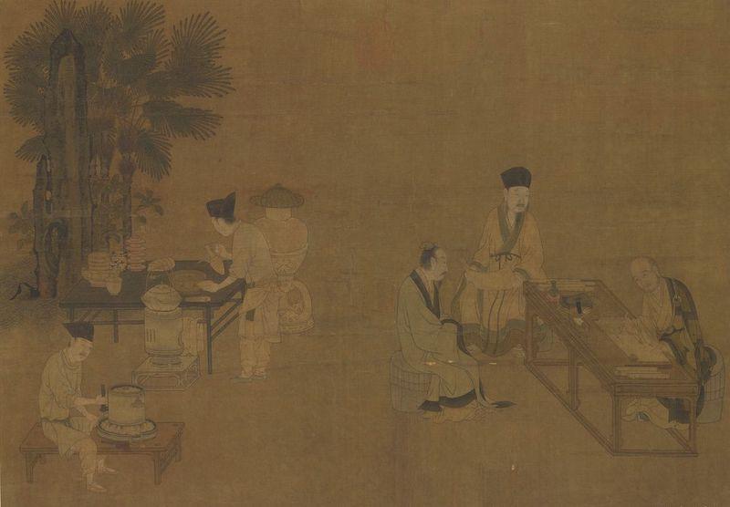 重拾“圍爐煮茶”文化，一起看看故宮藏畫里的“圍爐煮茶”[精制鋼圍爐茶桌](圖2)