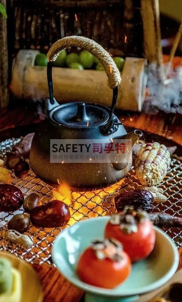 圍爐煮茶小貼士：火災、中毒、燙傷需防范[精制鋼圍爐茶桌](圖2)